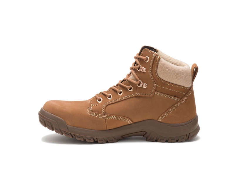 Caterpillar Tess Steel Neus Werklaarzen Dames Bruin | ZXOIC-1346