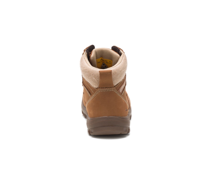 Caterpillar Tess Steel Neus Werklaarzen Dames Bruin | ZXOIC-1346