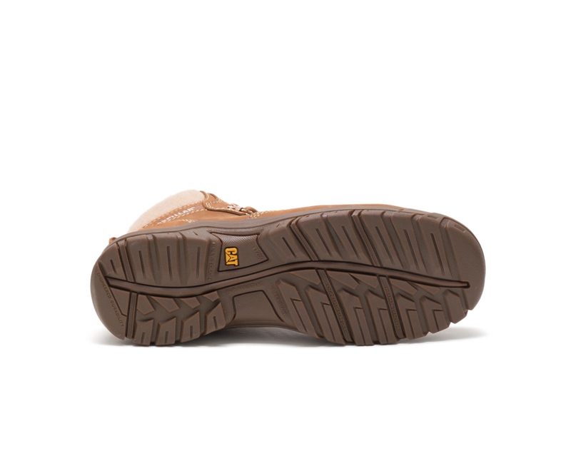 Caterpillar Tess Steel Neus Werklaarzen Dames Bruin | ZXOIC-1346