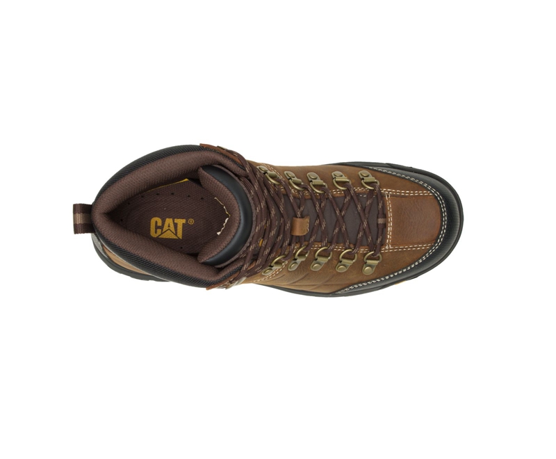Caterpillar Threshold Waterdichte Werklaarzen Heren Bruin | XOAHP-4875