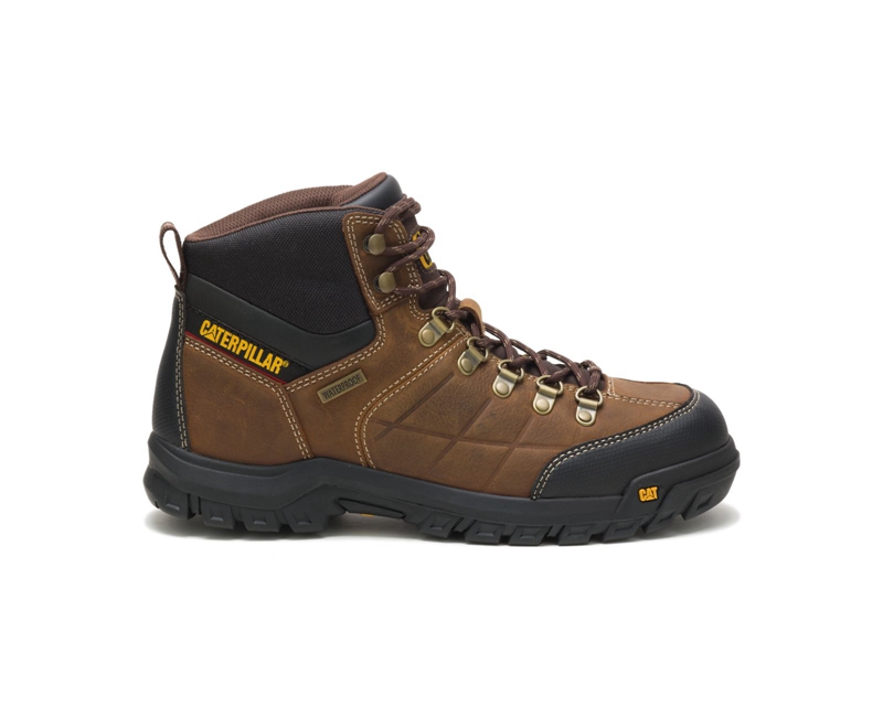 Caterpillar Threshold Waterdichte Werklaarzen Heren Bruin | XOAHP-4875