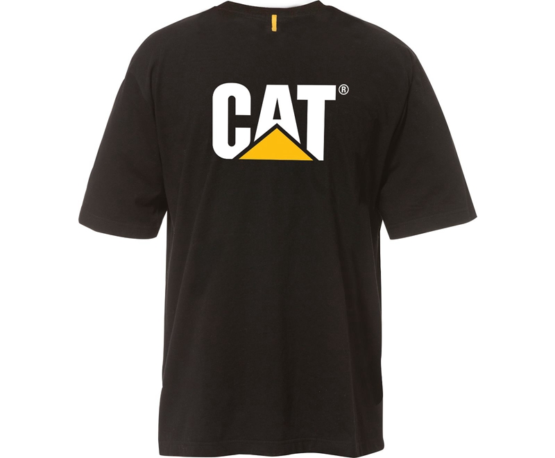 Caterpillar Trademark T-shirts Heren Zwart | XLJZO-1309