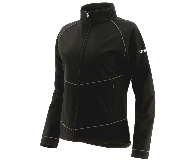 Caterpillar Triton Soft Shell Jassen Dames Zwart | JLVPY-0948