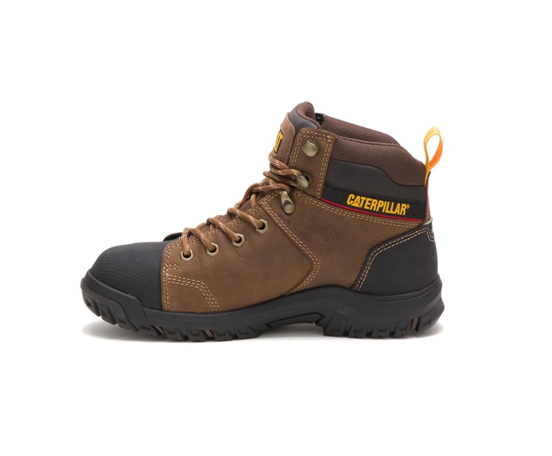 Caterpillar Wellspring Metatarsal Guard Steel Neus Werklaarzen Dames Bruin | AYMSN-8201