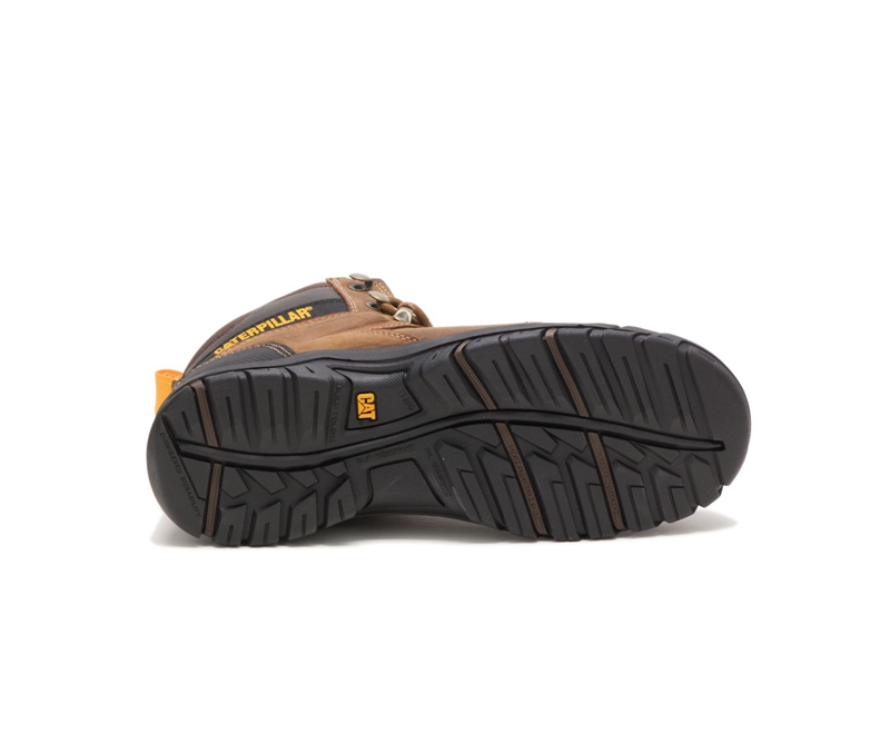Caterpillar Wellspring Metatarsal Guard Steel Neus Werklaarzen Dames Bruin | AYMSN-8201