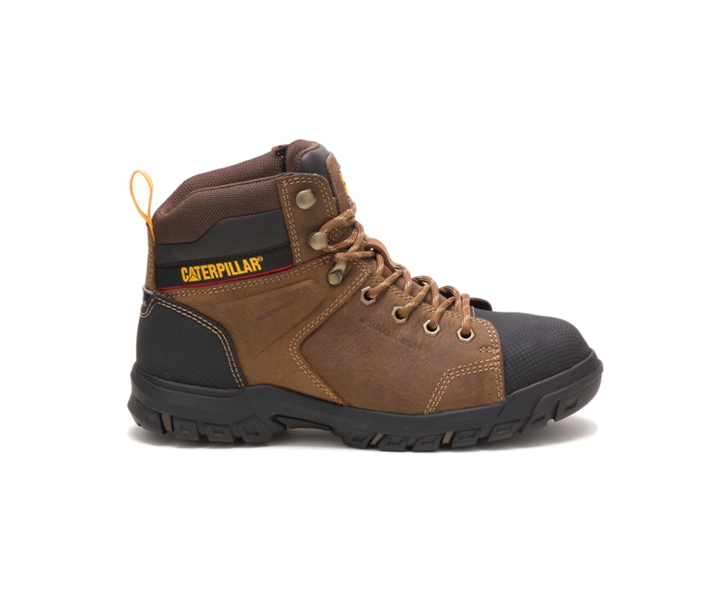 Caterpillar Wellspring Metatarsal Guard Steel Neus Werklaarzen Dames Bruin | AYMSN-8201