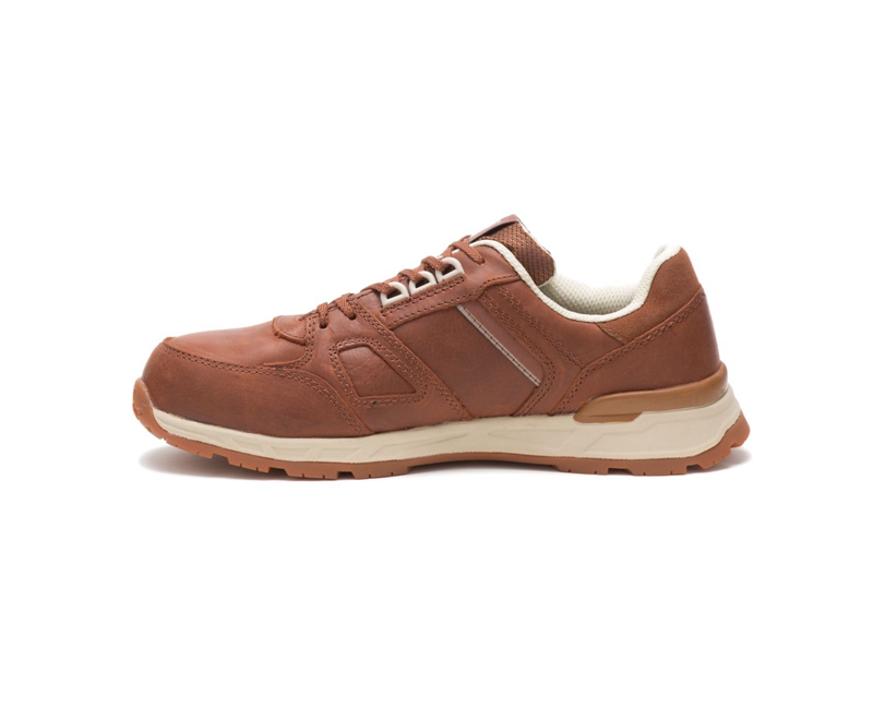Caterpillar Woodward SD Steel Neus Sneakers Heren Bruin | SBEWG-7821