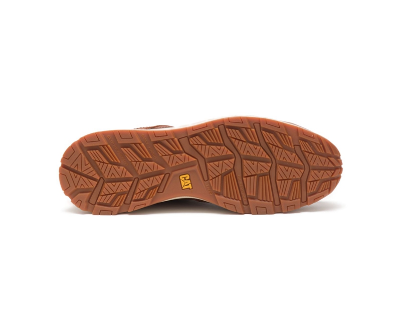 Caterpillar Woodward SD Steel Neus Sneakers Heren Bruin | SBEWG-7821