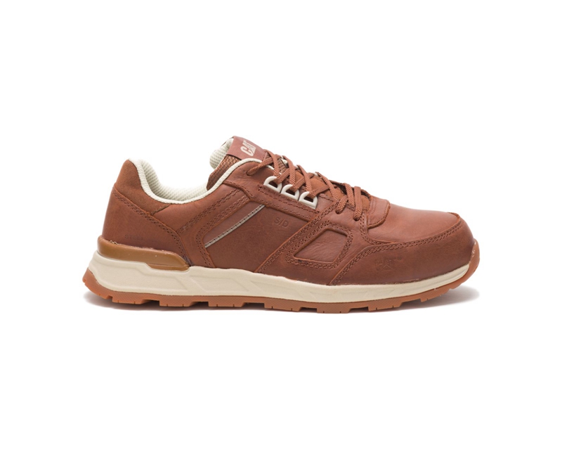 Caterpillar Woodward SD Steel Neus Sneakers Heren Bruin | SBEWG-7821