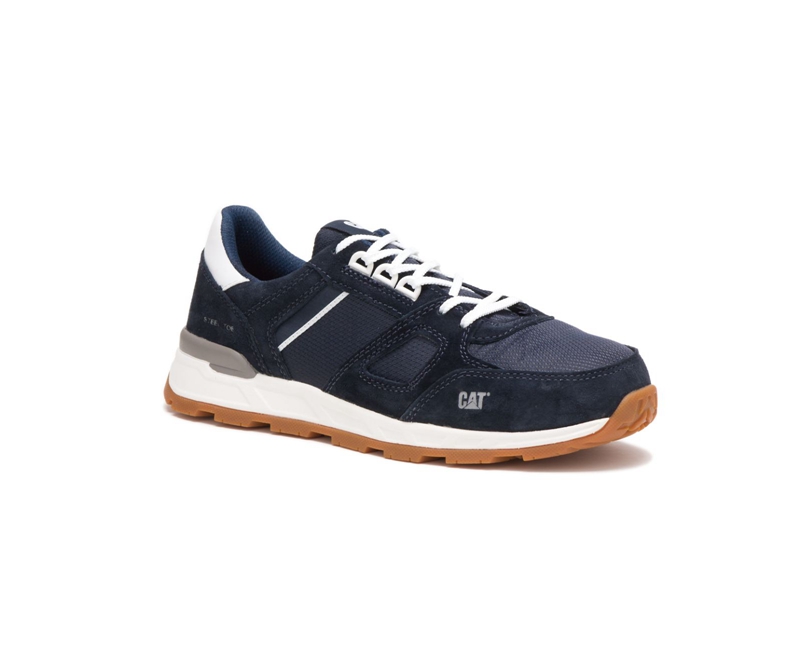 Caterpillar Woodward Steel Neus Sneakers Heren Blauw | ZIPCB-5768