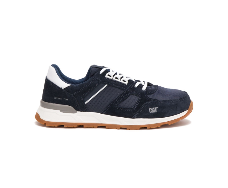 Caterpillar Woodward Steel Neus Sneakers Heren Blauw | ZIPCB-5768