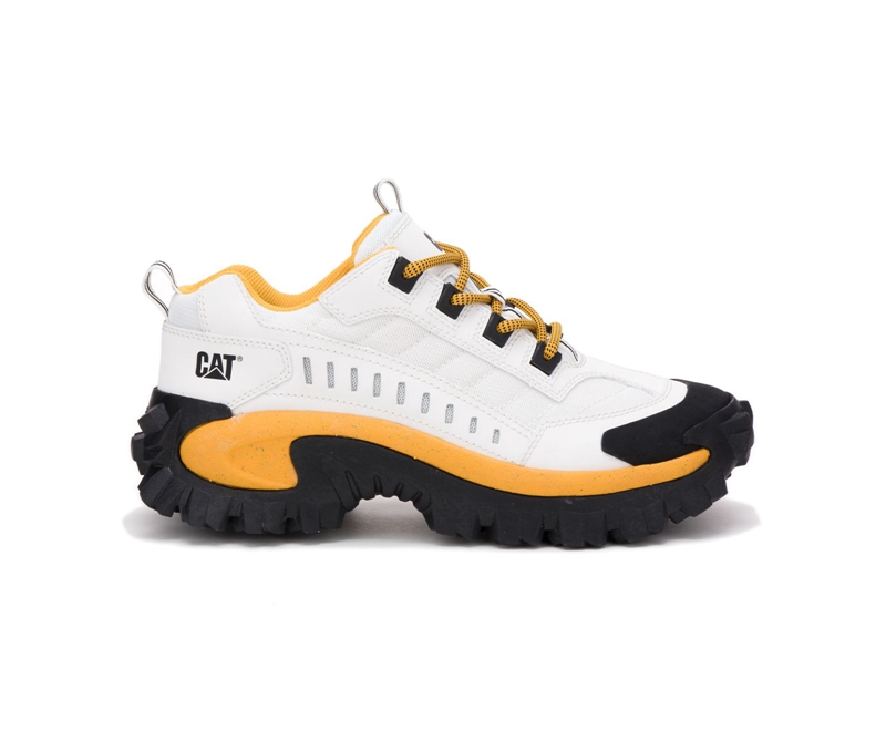Caterpillar Intruder Vrijetijdsschoenen Heren Wit Geel | UFQVJ-8356